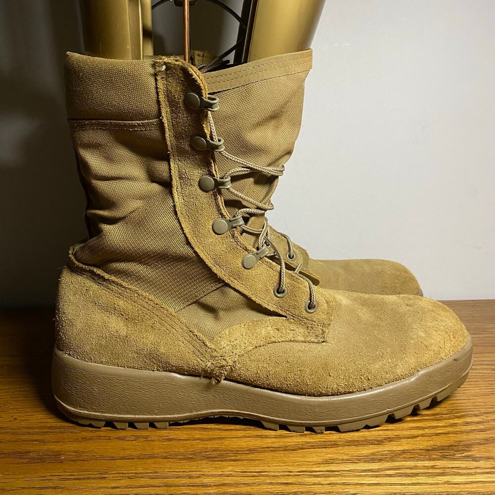 McRae Military Combat Boots Mens 11 N Hot Weather US Army Coyote Brown Suede USA